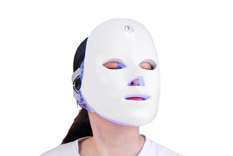7 Color Led Light Therapy Face Mask | Wowcher
