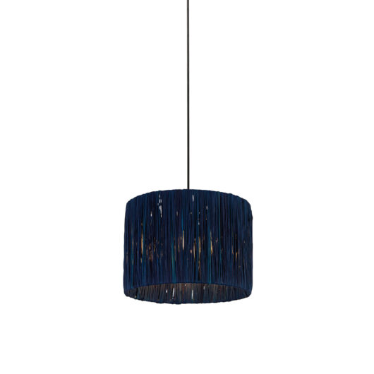 Blue Raffia Shade 25Cm