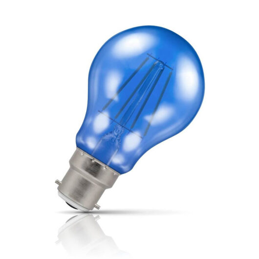 Crompton GLS LED Light Bulb B22 4.5W (25W Eqv) Blue IP65 Harlequin