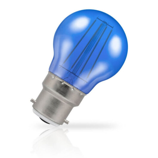 Crompton Golfball LED Light Bulb B22 4W (25W Eqv) Blue IP65 Harlequin