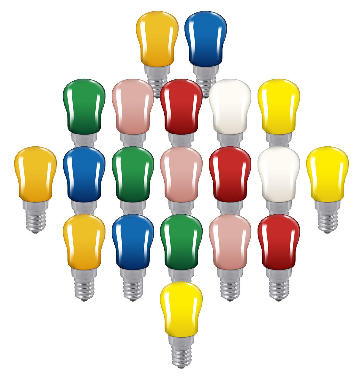 Crompton Lamps 15W Festoon Pygmy E14 Dimmable (20 Pack) Mixed