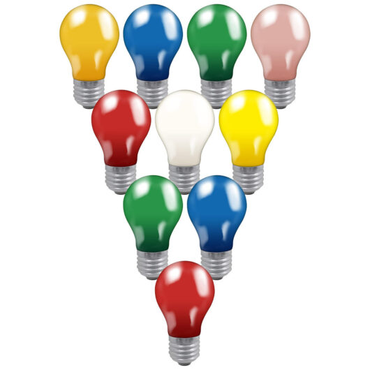 Crompton Lamps 25W Festoon GLS E27 Dimmable (10 Pack) Mixed