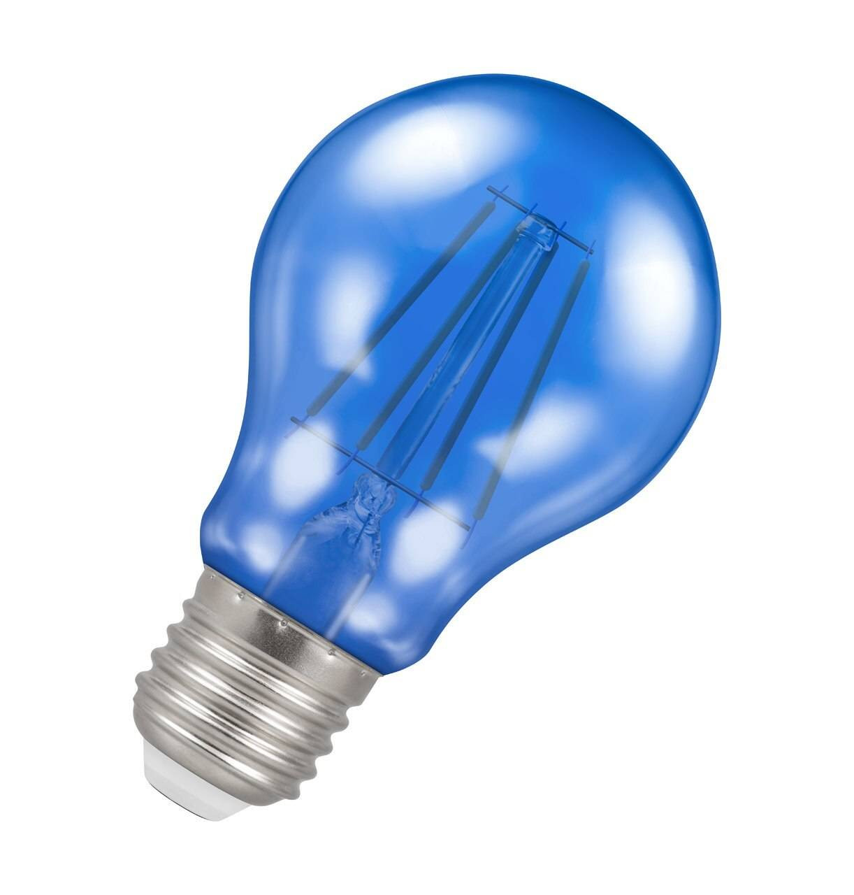 Crompton Lamps LED GLS 4.5W E27 Harlequin IP65 Blue Translucent