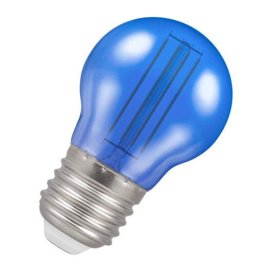 Crompton Lamps LED Golfball 4.5W E27 Harlequin IP65 Blue Translucent