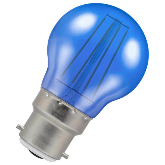 Crompton Lamps LED Golfball 4W B22 Harlequin IP65 Blue Translucent