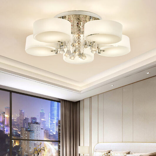 Led Crystal Ceiling Light Chandelier Lamp, 5 Head