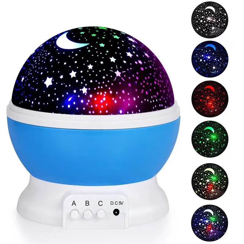 Star and Moon Night Light for Kids Universe Star Sea Birthday Night Light Projection Lamp