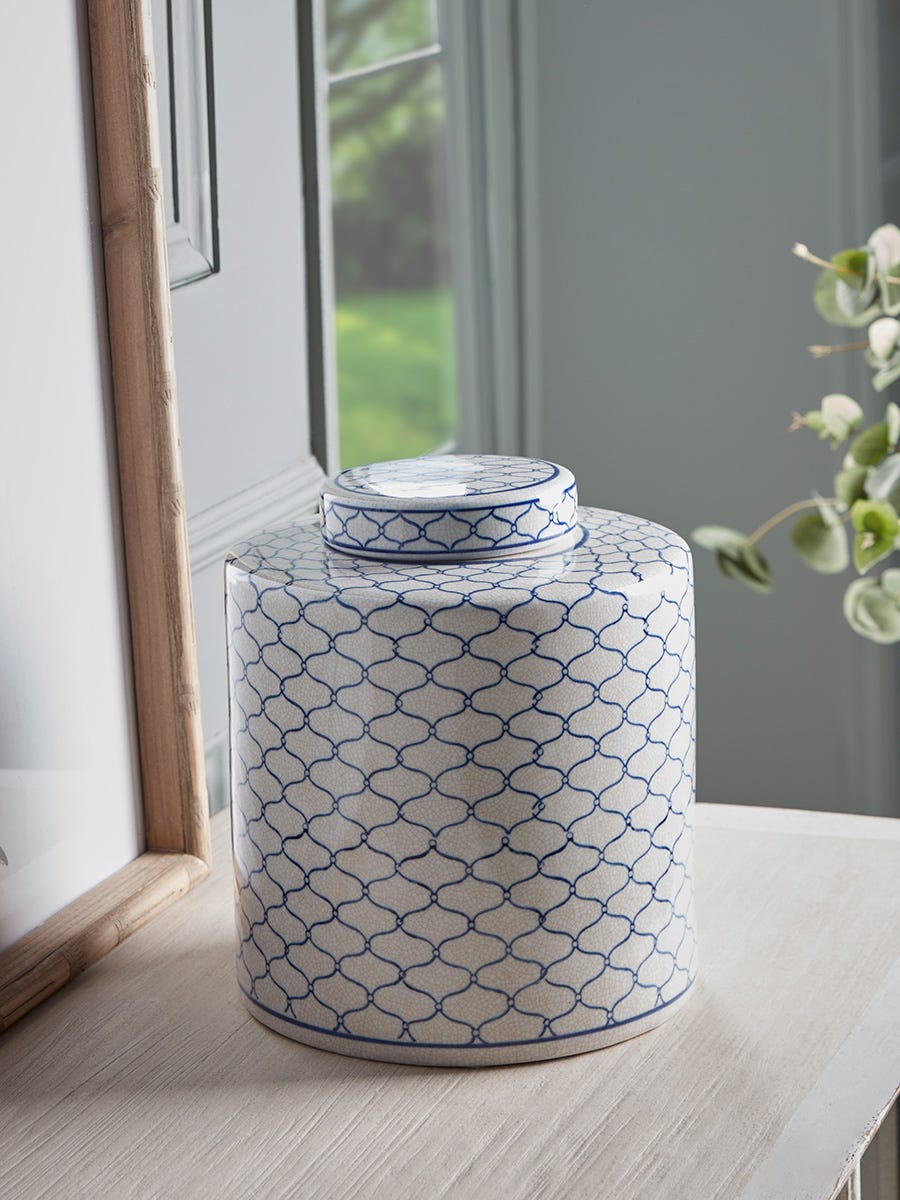 Blue Maroq Ginger Jar