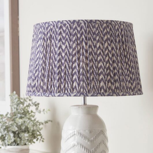 Navy Tapered Chevron Shade - Large