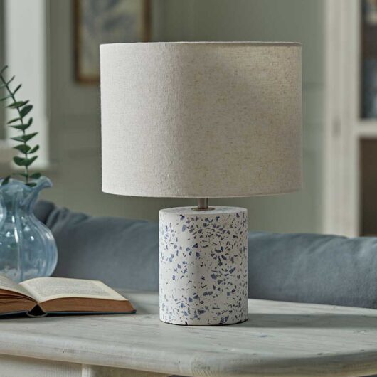 Blue Terrazzo Table Lamp