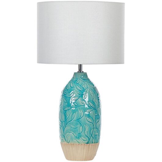 Table Lamp ATABA Ceramic Turquoise