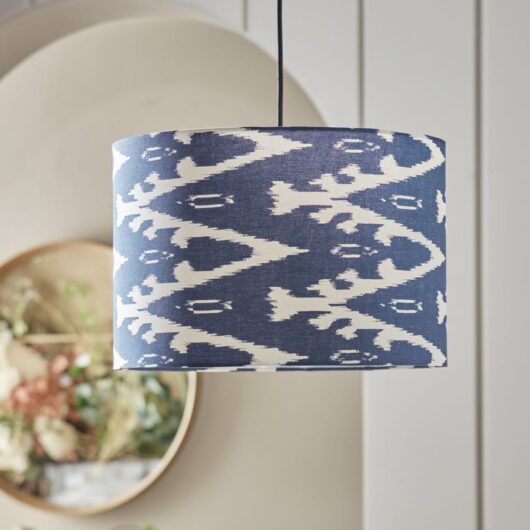 Blue Ikat Shade - Large