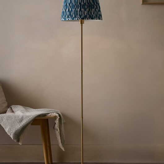 Seren Rechargeable Floor Lamp - Blue Ikat