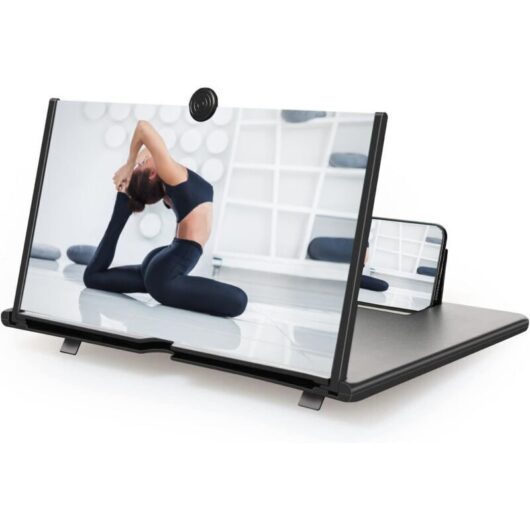 18-inch Mobile Phone Screen Magnifier, Magnifying Glass for Mobile Phones Compatible with All Smartphones