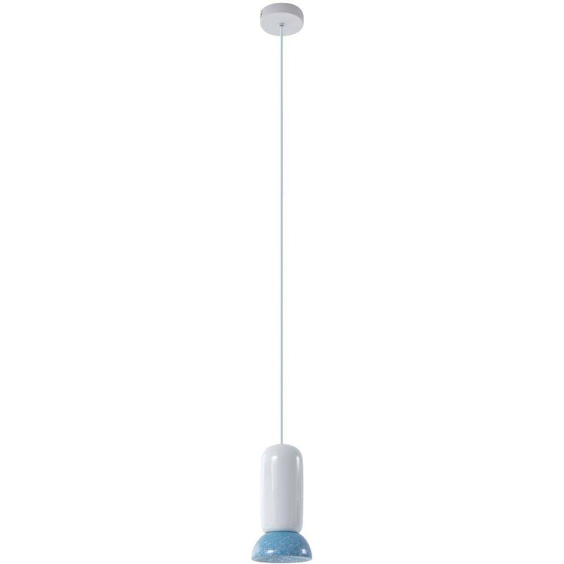 Ceiling Light "Kerimi" dimmable (scandinavian) in White made of Ceramics for e.g. Living Room & Dining Room (1 light source, GU10) from Lindby