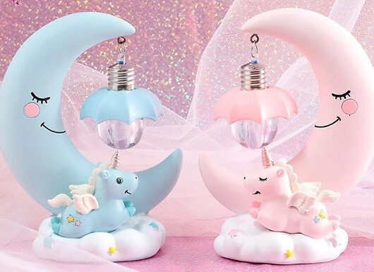 Moon Unicorn Night Light - 2 Colours