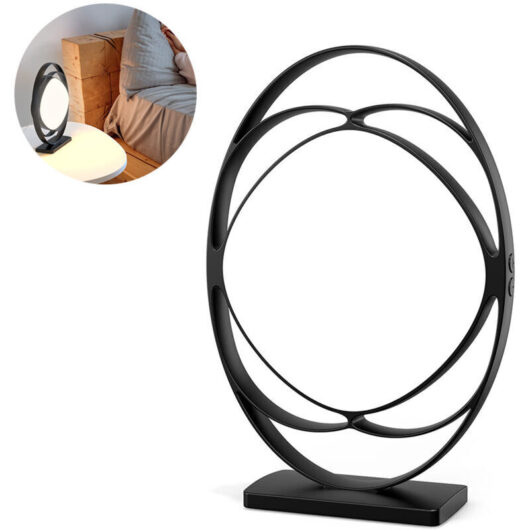 OIMG Light Therapy Lamp - Solar Light with 3 Color Temperatures, 5 Adjustable Brightness Levels, Timer and Memory Function - Ambient Light for Office