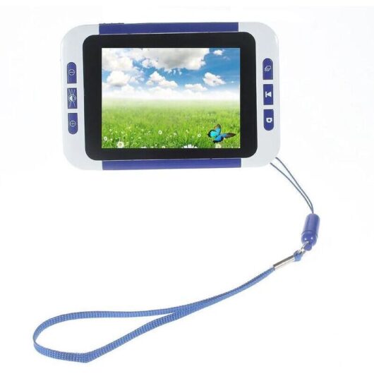 Portable LCD 3.5" Digital Video Magnifier for Reading, 2x-32x Vision Aid for the Elderly and Visually Impaired (EU Specifications)