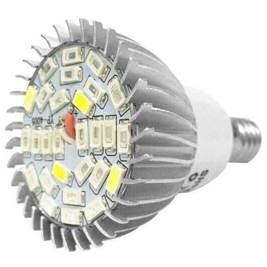 10W 28LED Grow Light Bulb Full Spectrum Lighting with 7 Wavelength Horticulture Light Bulb ac 85-265V for Plants, Flowers and Vegetables