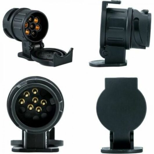 13 to 7 Pin Waterproof Towing Adapter for Tow Bars, Connecting Different 12V Trailer Sockets. - Ymyny