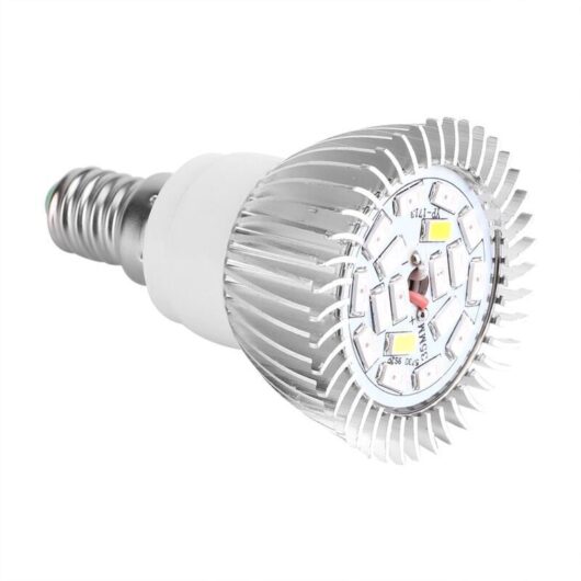 18W LED Grow Light Bulb Full Spectrum Plant Light for Indoor Plants Greenhouse Vegetables Succulent Hydroponics Organic Seedlings,18 LED E27/E14/GU10