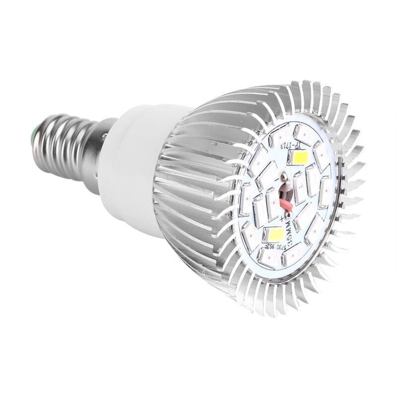 18W LED Grow Light Bulb Full Spectrum Plant Light for Indoor Plants Greenhouse Vegetables Succulent Hydroponics Organic Seedlings,18 LED E27/E14/GU10