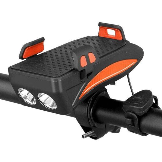2000mA usb rechargeable bike light, easy to mount super bright bike light.