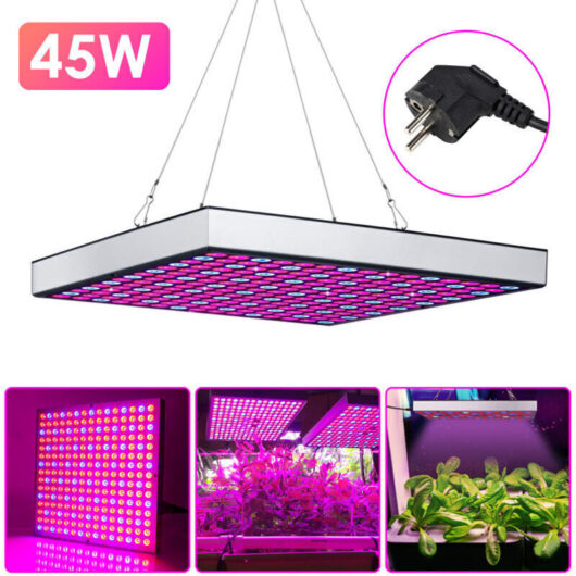 45W LED grow light for growth and flowering, indoor LED grow light with 225 LEDs