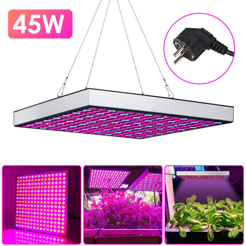 45W LED grow light for growth and flowering, indoor LED grow light with 225 LEDs