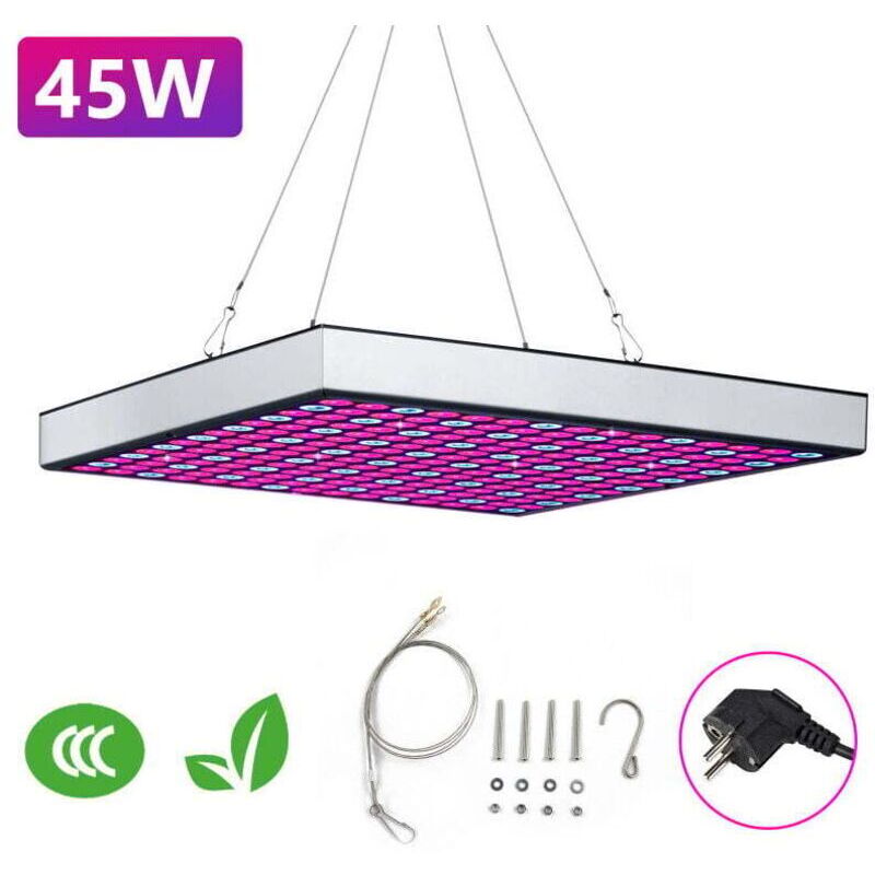 ALOVZE 45W LED grow light for growth and flowering, equipped with 225 full spectrum LEDs, ideal for flowering plants.