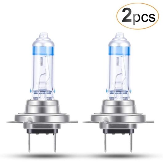 Aougo - 2X H7 Xenon Bulbs 12V 70W Super Bright, Car Headlight Bulbs Auto Motorcycle New Version Low Beam Vehicle Halogen Lamp