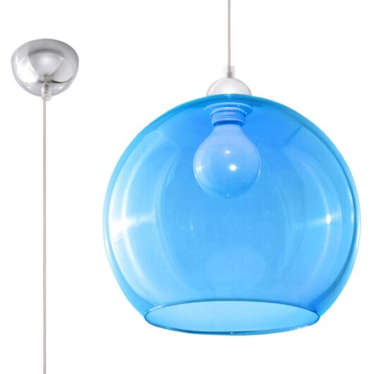 Ball blue pendant lamp