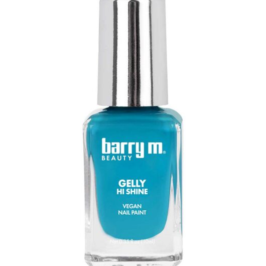 Barry M Gelly Hi Shine Nail Paint Blue Hawaiian 10ml
