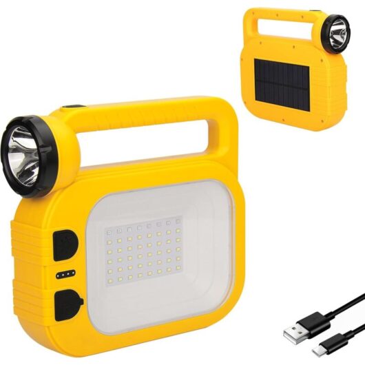 CCYKXA Rechargeable solar camping lamp, dimmable, multiple modes, tent lights with 2400 mAh power bank, camping accessories, rechargeable outdoor