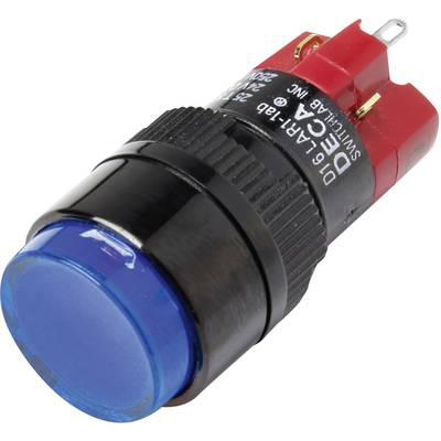 DECA D16LAR1-1abKB D16LAR1-1abKB Pushbutton switch 250 V AC 5 A 1 x Off/On latch Blue IP40 1 pc(s)