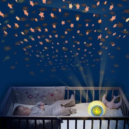 Dewdat - Digital Alarm Clocks for Kids, Digital led Night Light Alarm Clock Lamp, with Kids Star Projector Cartoon Bedroom Digital Alarm Clock