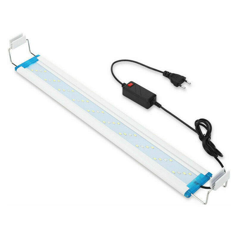 Dhklfa - Ultra-thin led Aquarium Lighting, Aquarium led Ramp with 2 Adjustable Light Modes Fish Tank Decoration (Blue, White), 28cm, 12W