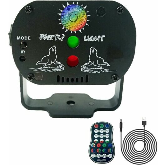 Disco Projector dj Light Effects led rgb Projector led Party Light Lamp usb Remote Control for Lumiere Scene Birthday Parties Living Room Garden