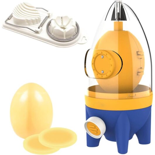 Egg Scrambler Hand Golden Egg Maker Egg Yolk White Mixer Whisk with Slicer Kitchen Gadgets for Mixing Egg - Readcly