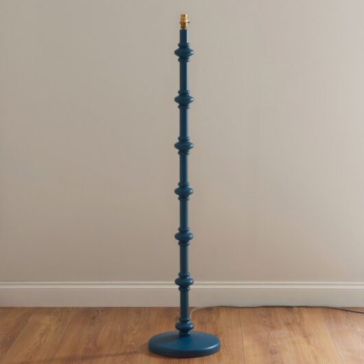 Endon 111605 Carnaby Floor Lamp Base In Satin Marlin Blue