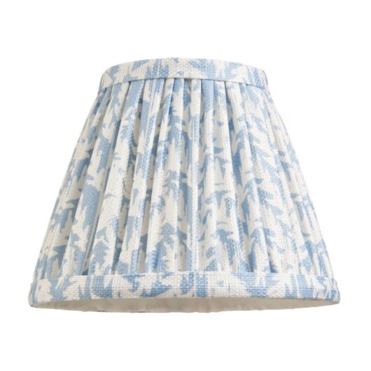 Endon 112914 Leaf Tapered Lamp Shade 16 cm In Shell Bay Blue