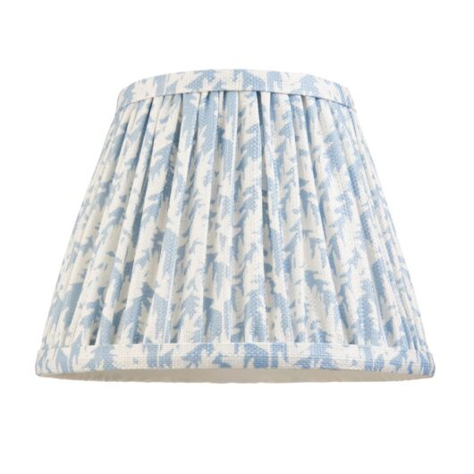 Endon 112915 Leaf Tapered Lamp Shade 20 cm In Shell Bay Blue