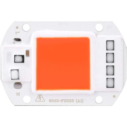Fdit LED COB Lamp Light AC 220V Light Source for DIY LED Spotlight Floodlight Energy Saving Lamp 50W(Orange)