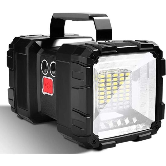 Flashlight, Ultra Powerful LED Flashlight with 7 Modes, 10000 mAh Rechargeable Ultra Powerful LED Flashlight for Camping, Hiking, and Emergencies