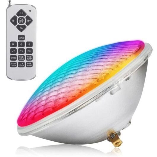 Floating LED Pool Lights, LED Pool Lighting, IP68 Pool Lamp, 12V AC/DC LED Pool Projector, LED Pool Spotlight with Remote Control