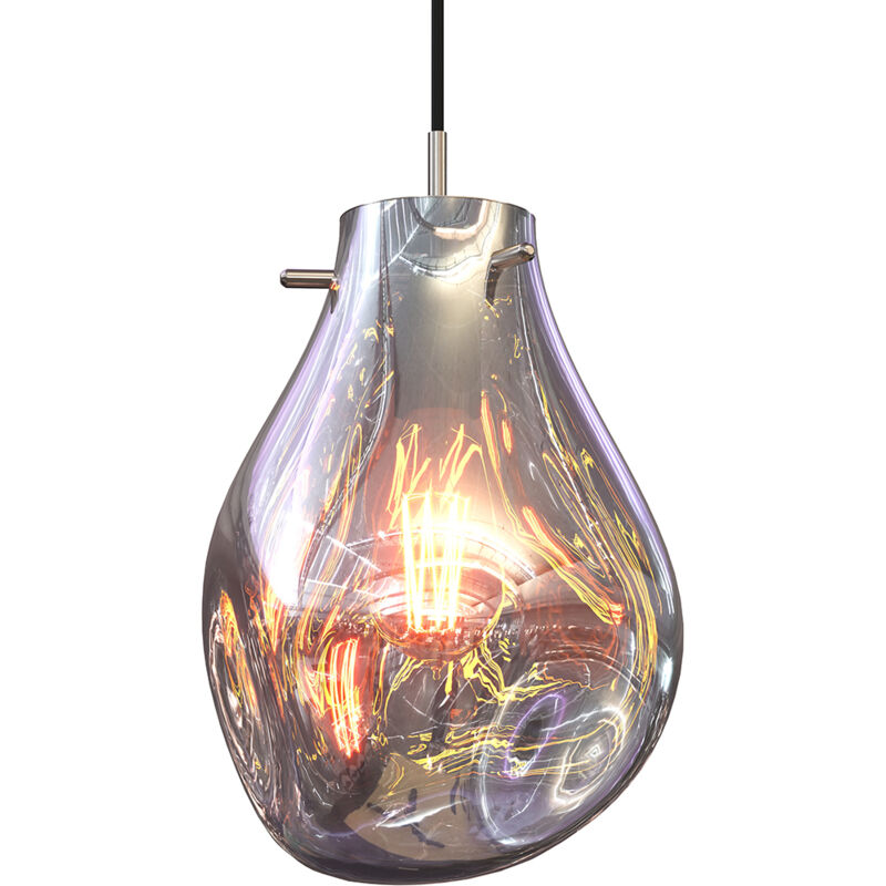 Glass Ceiling Lamp - Design Pendant Lamp - Vera Silver