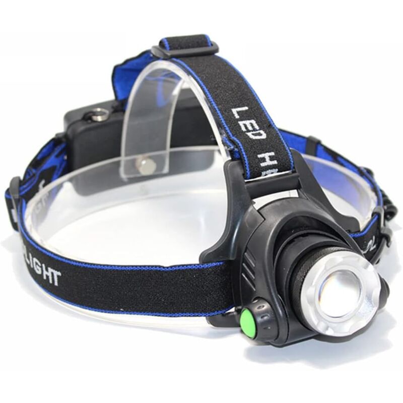 Gotrays - Rechargeable led Headlamp, 8000 Lumens T6/L2 led Headlamp 3 Modes Zoomable Headlamp Waterproof Headlamp Flashlight Head Lamp