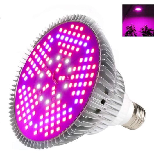 Grow Light E27 100W 150 led Grow Light Full Spectrum led Grow Lamp for Flowers and Vegetables Indoor / Greenhouse / Garden [1 Pack] - RWJardin >
