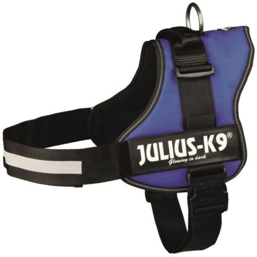 Harness - Julius-K9 - Power - XL 82-118 cm - Blue - Ergonomic and sturdy