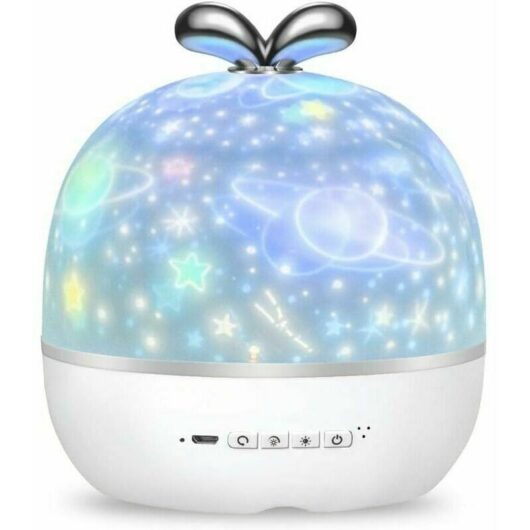 Kids Projector Lamp, 360° Rotating Baby Night Light Projector led 6 Theme Night Light Starry Sky Projection 6 Modes Ceiling Projector Light Nursery